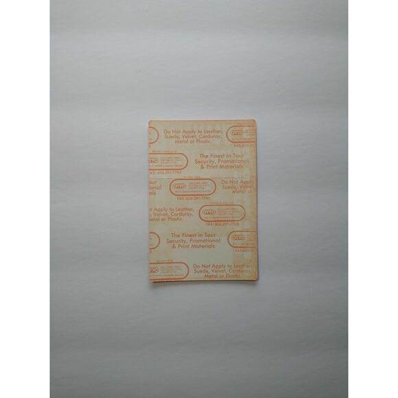 Crowded House Wood Face Backstage Pass Original 1991 Split Enz New Wave Orange - Picture 3 of 4